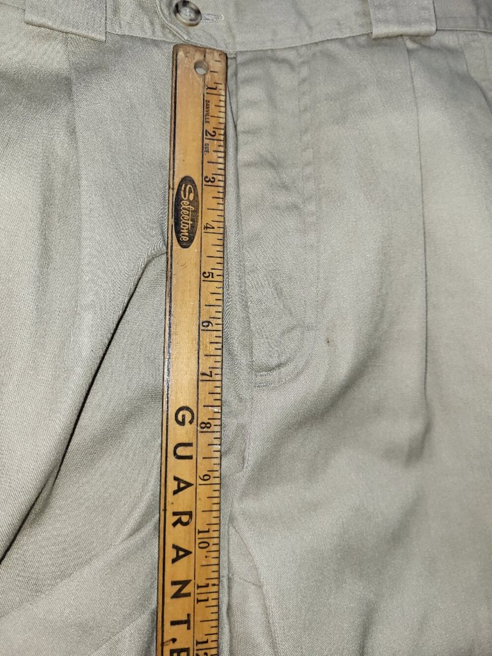 Vintage Tilley Endurables Tan Khaki Pleated Travel Pants Made In Canada Size 33 - Picture 11 of 11